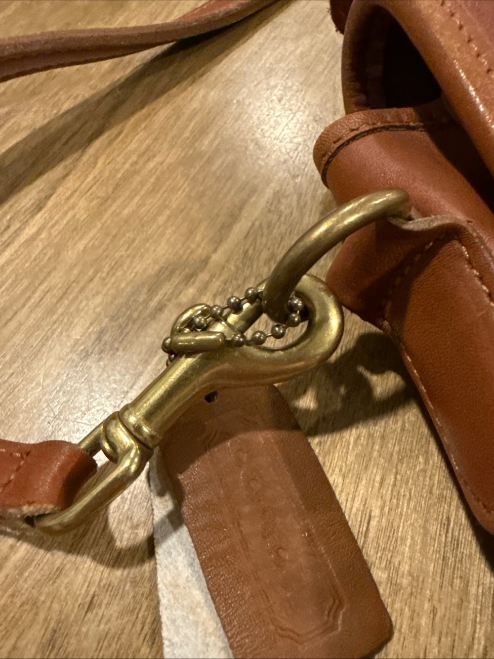 COACH Court Vintage British Tan Leather 9870 Made in the United States - Picture 7 of 11